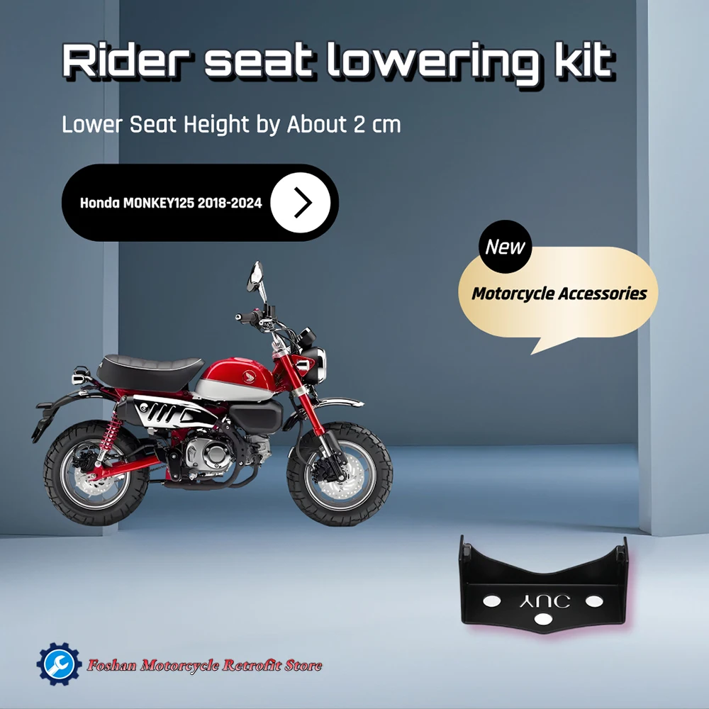

For HONDA Monkey125 Monkey 125 2018 2019 2020 2021 2022 2023 2024 Motorcycle Modifications Accessories Rider seat lowering kit