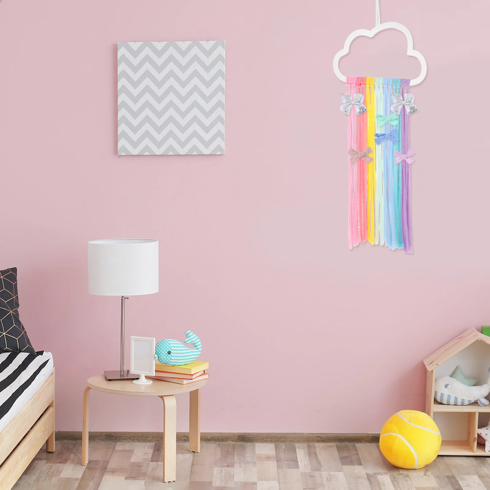 

1pcs Rainbow Hair Bows Holder Wall Hanging Decor For Room Bow Organizer Bedroom Nursery Decor