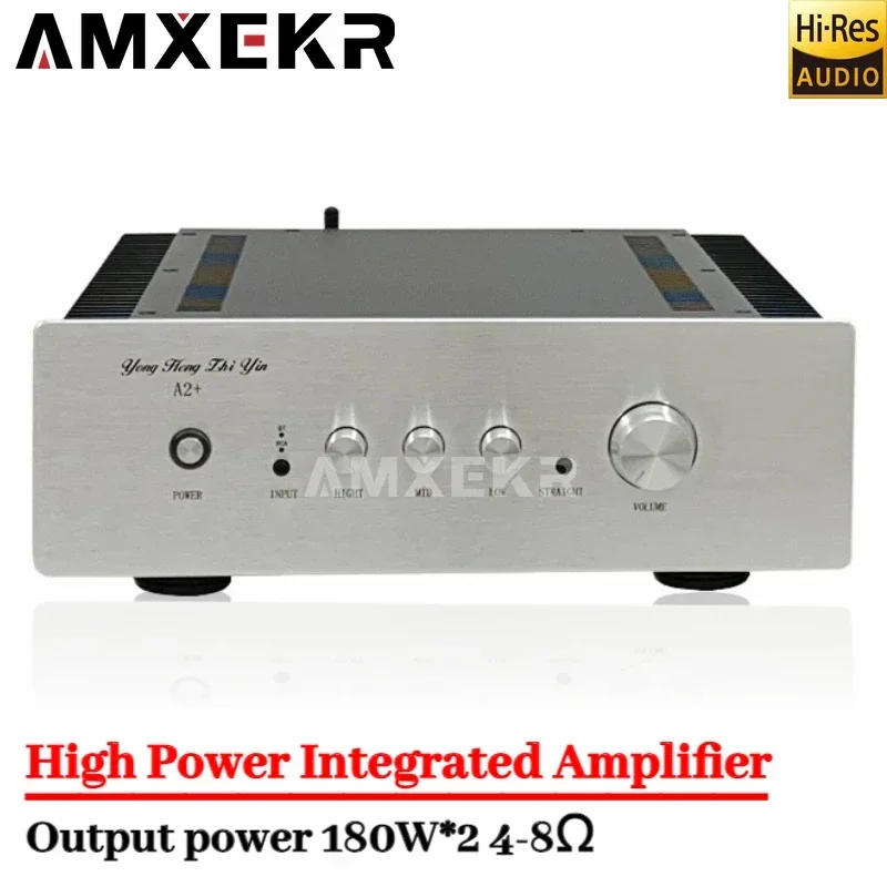 AMXEKR Eternal Sound A2+ HiFi Amplifier Bluetooth 5.1 Combined High-Power Home Amplifier High-Fidelity Audio Amplifier