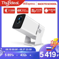 ThundeaL 4K Full HD Projector FHD TD80W Android WiFi 3D Home Theater TD80 Portable Beam Mini Projector Meeting 3D Video PK HY320