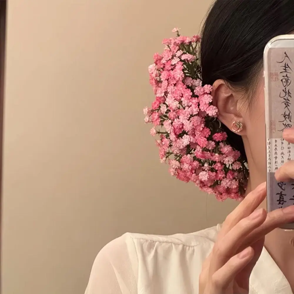 

Sweet Starry Sky Flower Hiar Stick Bohemian Simulation Flower Thai Hairpin Fairy Hair Fork Bride Hair Accessories Daily