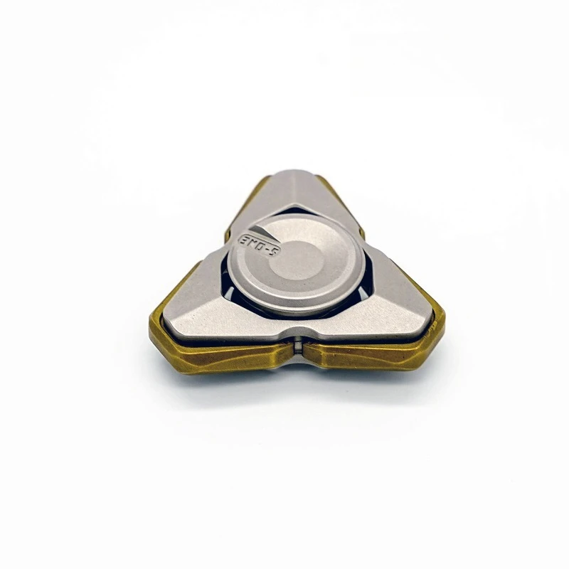 For High-end Metal Aurora Tuning Fork EDC Decompression Toy, Fingertip Gyro, Push Card Mechanical Snap Toy