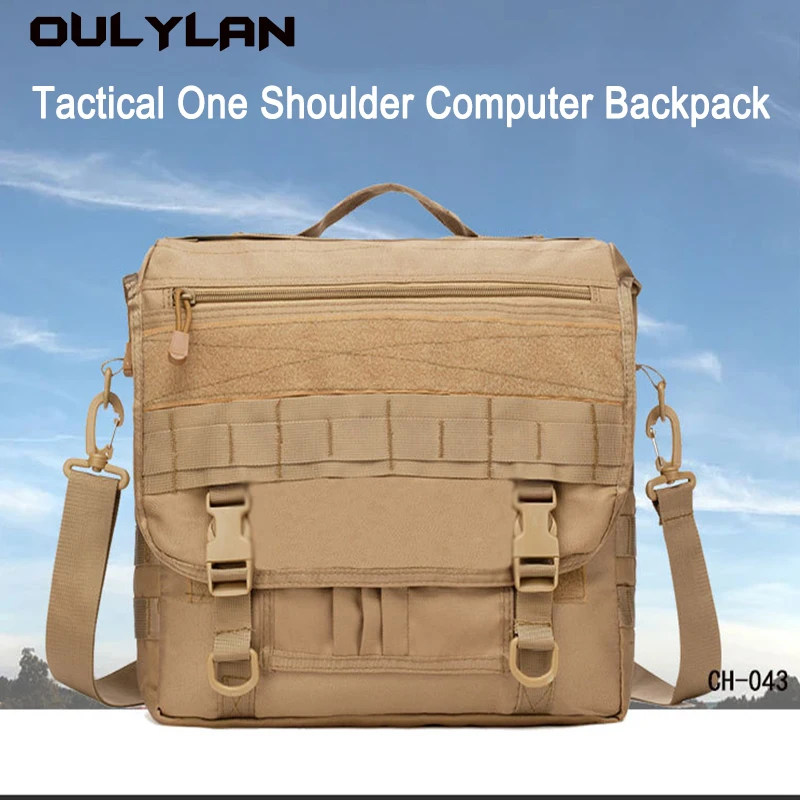 

Oulylan New Camo Tactical Handbags Men Nylon Laptop Messenger Shoulder Bag Briefcase Outdoor Molle Climbing Hiking Backpacks