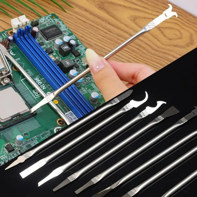 5/8 en 1 Cuchilla Delgada para Reparación de Chips IC, Removedor de CPU NAND, Cuchillo de Mantenimiento BGA, Kit de Herramientas para Electrónica, Palancas de Apertura 5