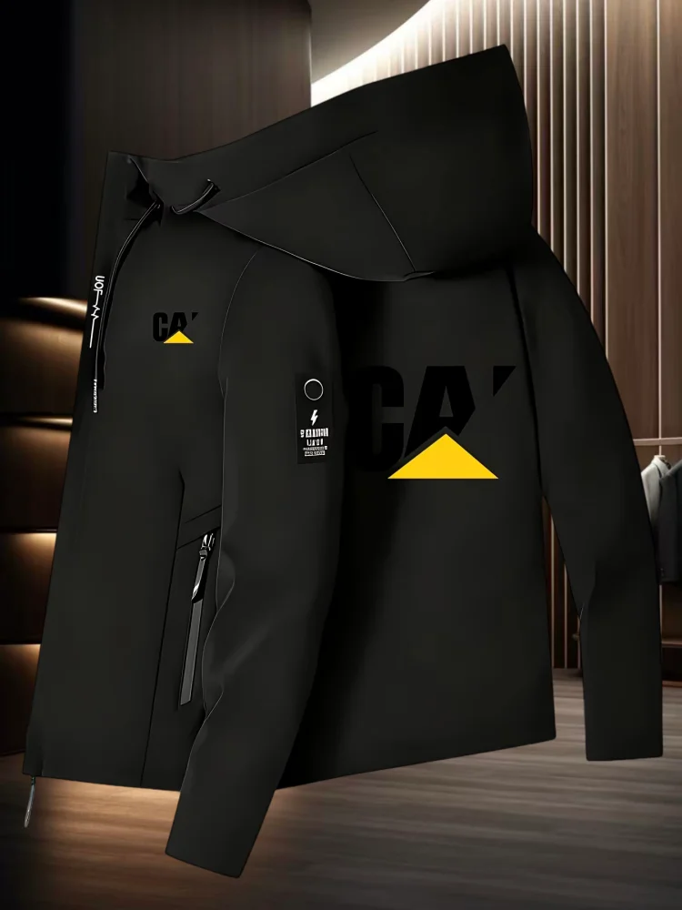 Spring autumn new outdoor leisure sports lightweight outerwear men brand hot selling high-end pocket zipper design hooded jacket