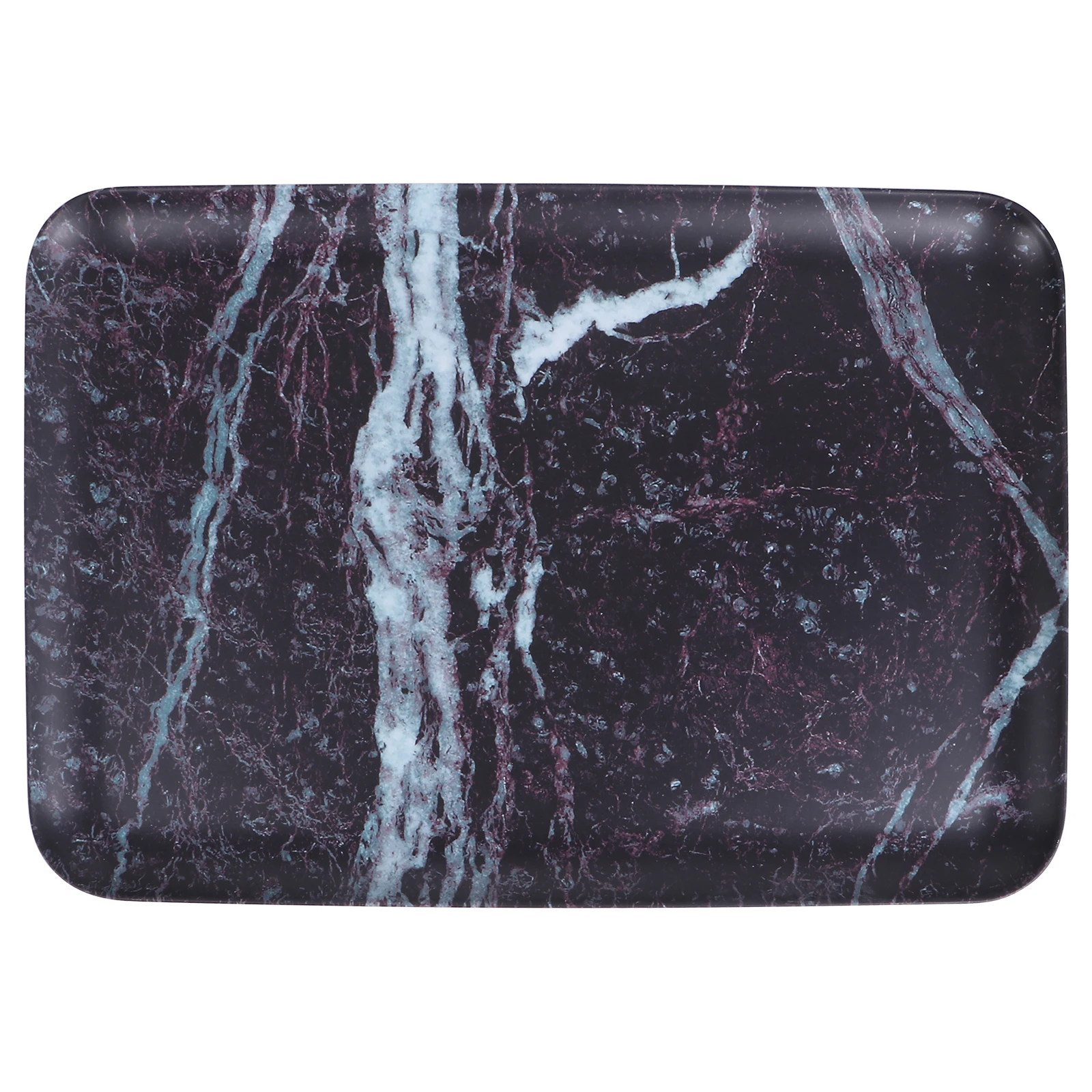 

1pc Melamine Tray Texture Storage Food Serving Display Home Use Saving Serving Tray Melamine Space Fine Workmanship