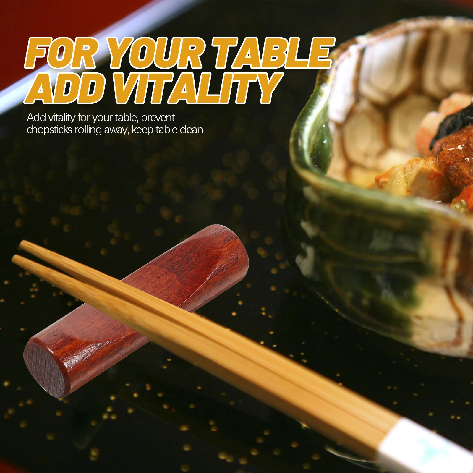 

4pcs Wooden Chopstick Rest Japanese Style Holder For Chopsticks Spoons Forks Kitchen Tableware Stand Home Decor Gift