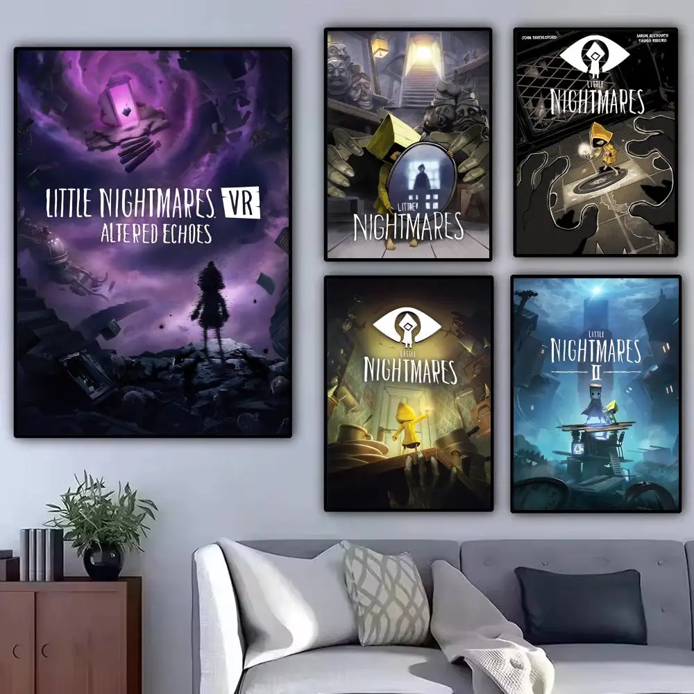Game L-Little Nightmares Painting Calligraphy Modern Canvas Poster Wall Art Aesthetic Bedroom Decor for Cafe Home Gift