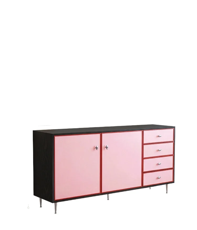 LMM antique chest cabinet dopamine color living room against the wall color matching storage locker