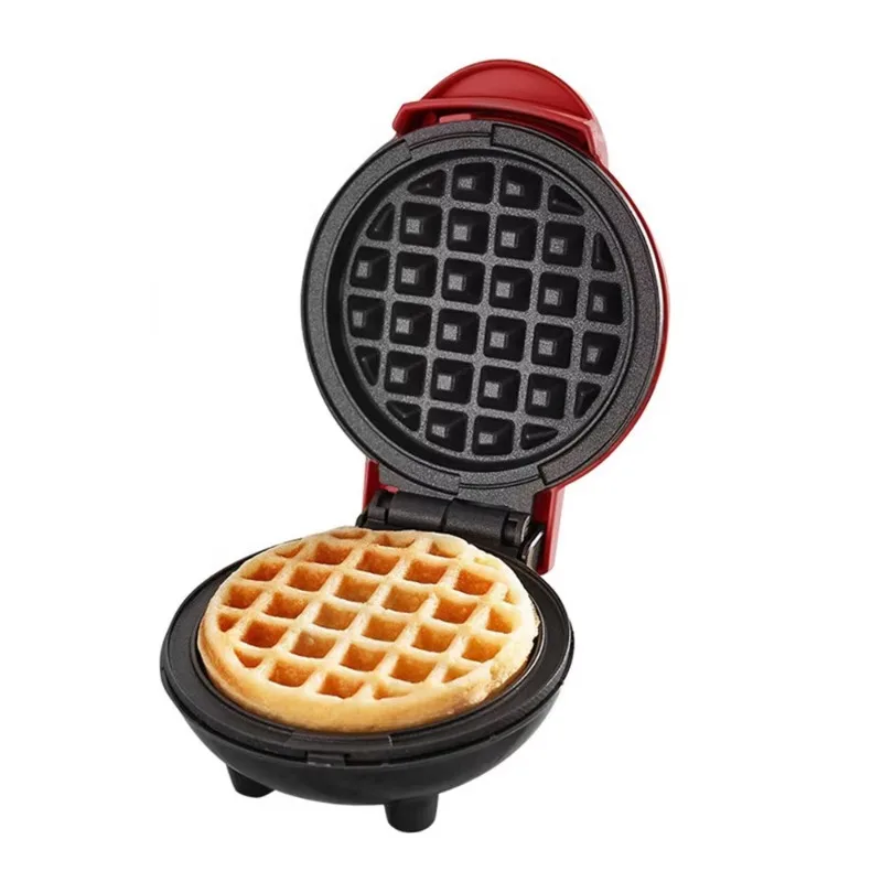 Portable Mini Electric Waffle and Sandwich Maker for Home and Car Breakfast Bakers