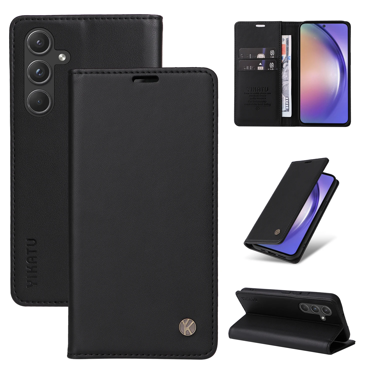 

Magnetic Leather Wallet Flip Cover Case for Samsung Galaxy A55 A35 A25 A15 A05 A05S A54 A34 A24 A14 A04 A04S A04E Premium Case