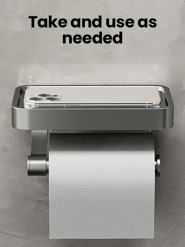 Toilet Paper Holder Rustproof Thickened Plastic Storage Rack For Bathroom Kitchen Toilet Paper Roll Holder