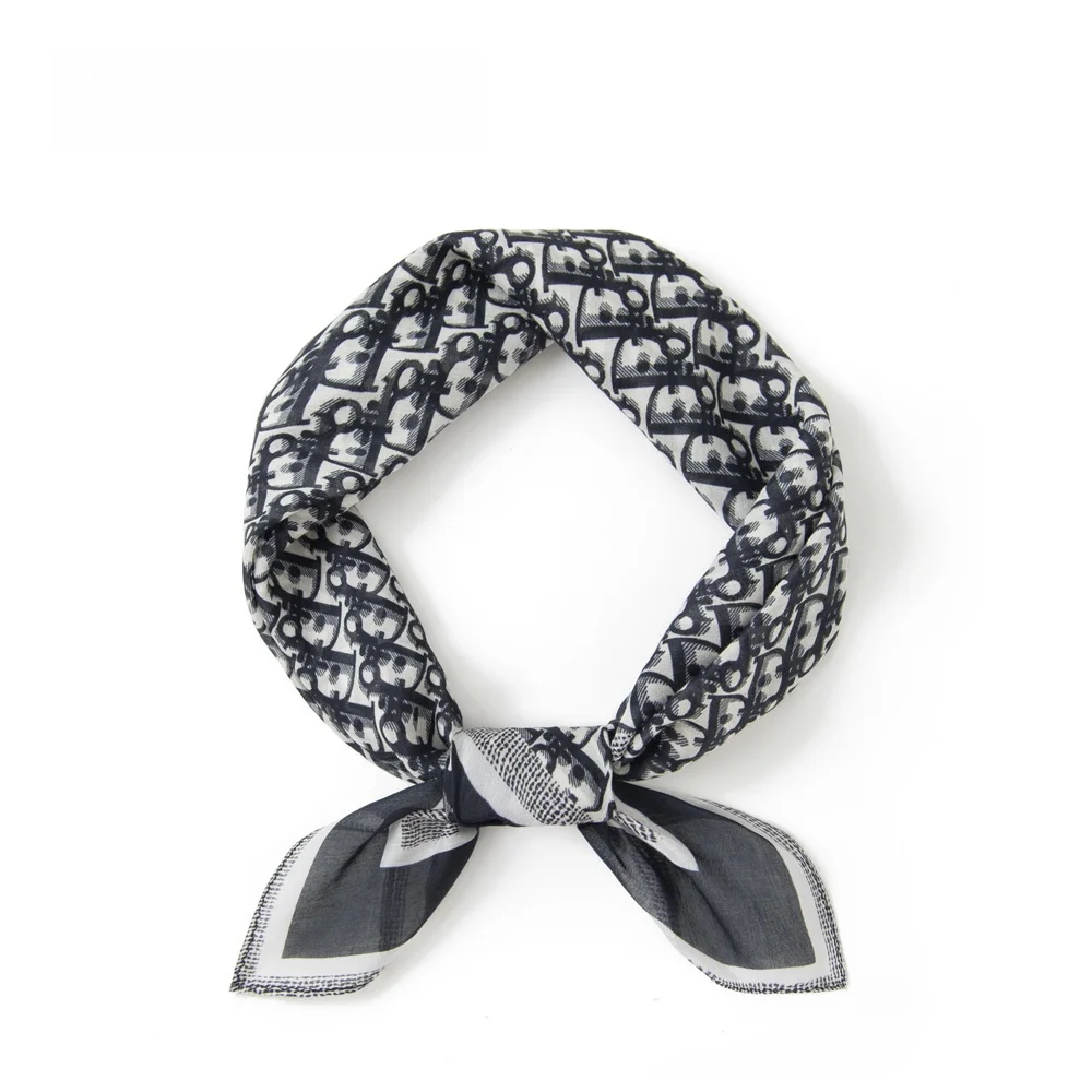 クリエイティブメンズシルクコットンスカーフポテト柄プリントデザインネックプロテクション新スタイルスカーフレザーボタン付き韓国風