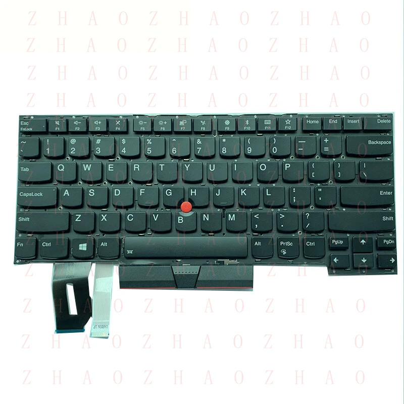 L+ FOR Lenovo Thinkpad T490s T495s US Laptop English Backlit Keyboard