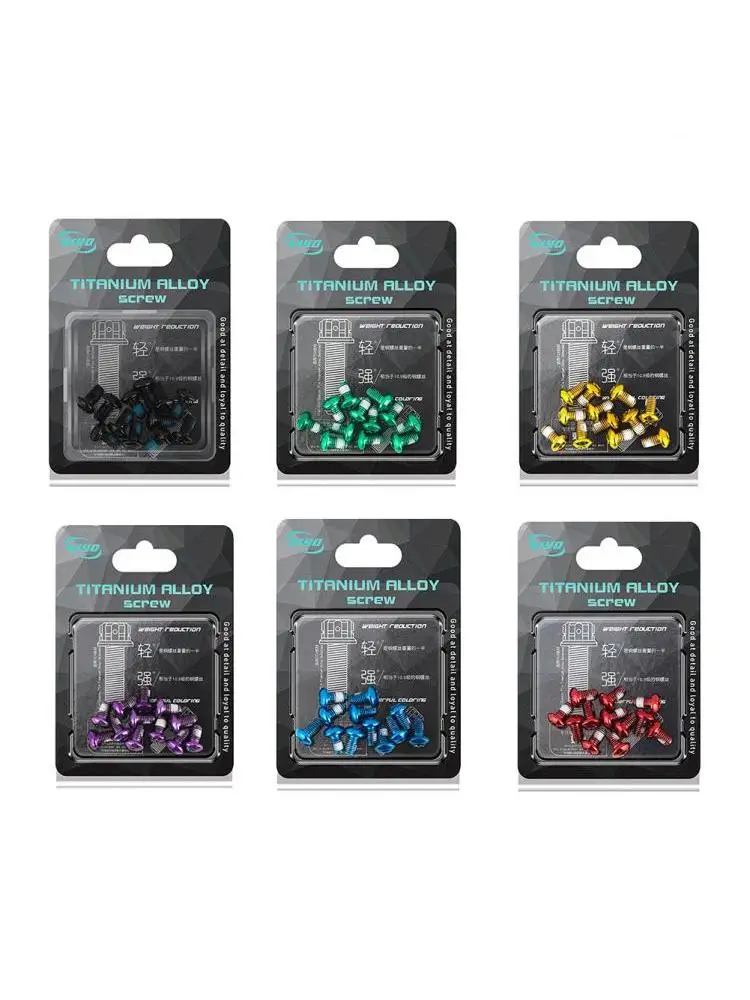AliExpress 12pcs MTB Mountain Bike Stainless Disc Brake Bolts (12 Pack) M5 X 9mm T25 Torx Red/purple/green/blue/black/gold Bike Parts