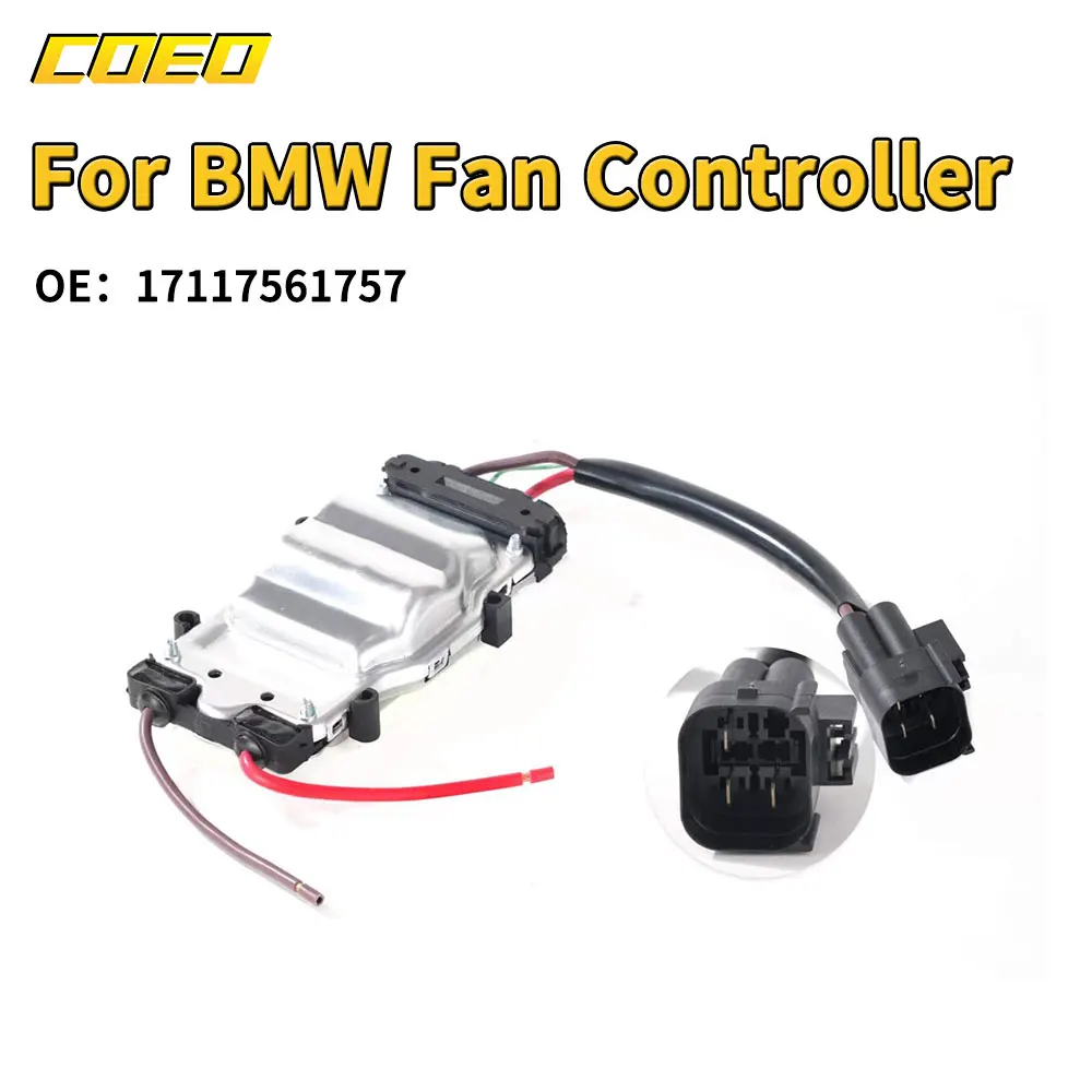 17117561757  17117525508 Radiator Fan Control Module Easy Installation Radiator Cooling Fan Module for 3 Series E46 1998 to 2006