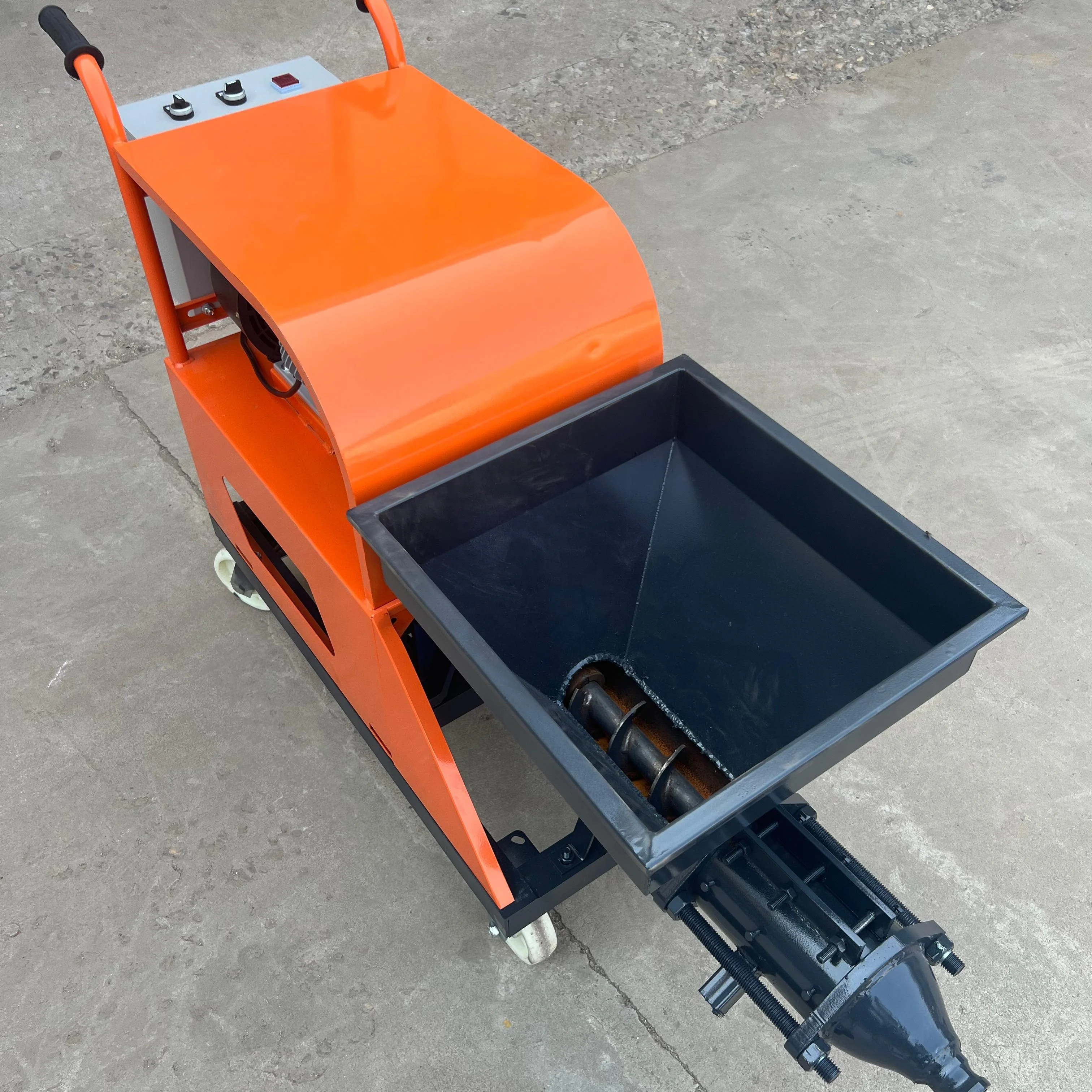 Electric Cement Plaster Spraying Machine Mortar Spray Equipment Wall Plastering Machine For Building Interior Finish Use