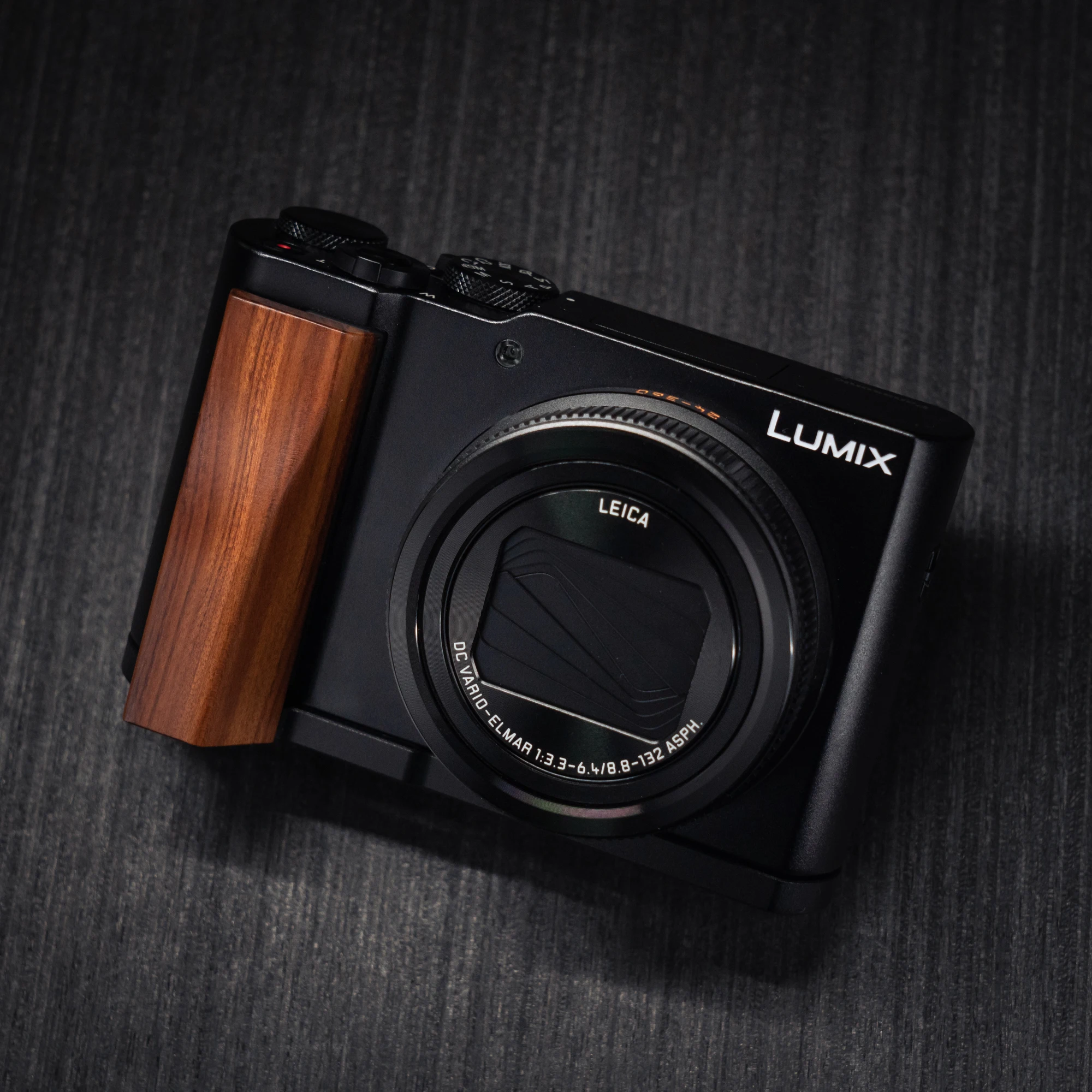 Holz-Handgriff-L-Halterung für Panasonic Lumix ZS300 Kamera mit Schnellwechsel-L-Plattenhalterung Ultraleicht mit Legierungsbasis – Detail 21