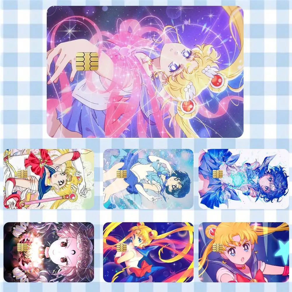 

Sailor Moon Anime Girl Cute Sticker Film Tape Skin for Credit Card Debit Card Waterproof Stickers