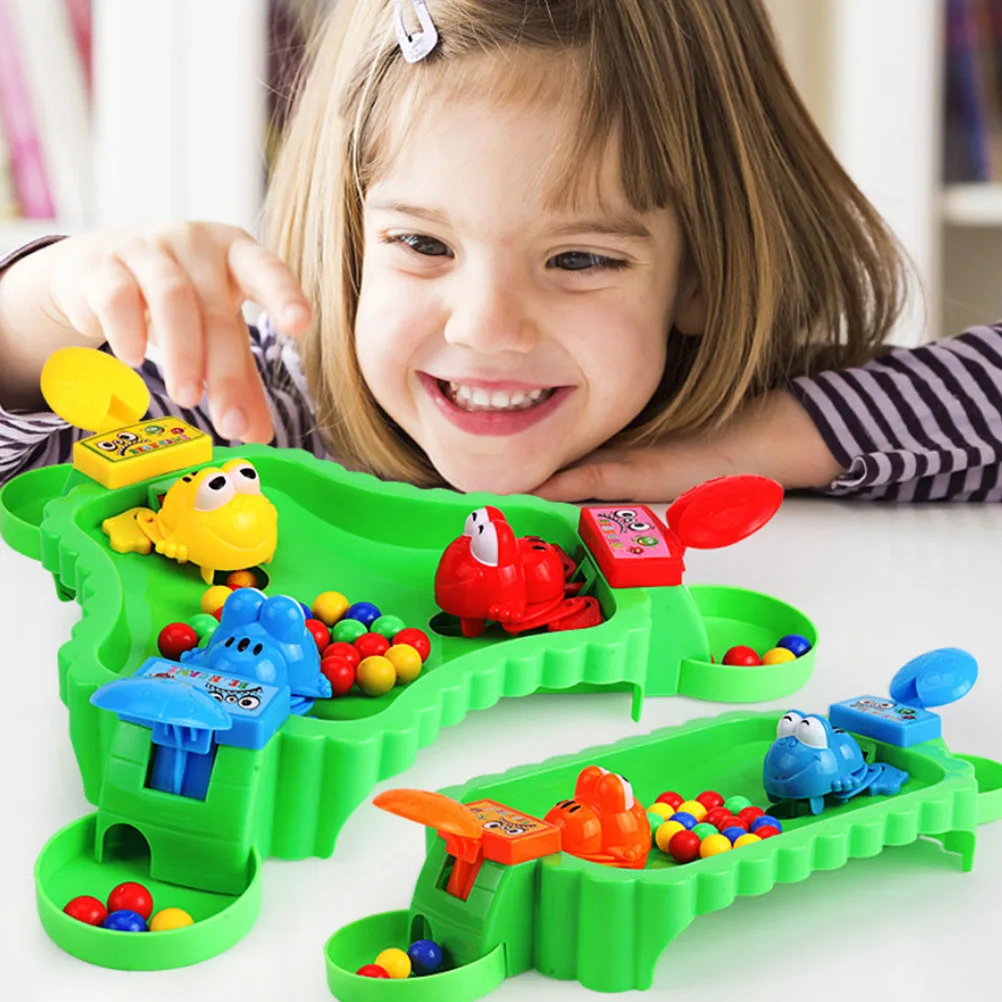 

1 Set Of Frogs Swallowing Beads Toy Fun And Engaging Educational Game For Parent-Child Interaction