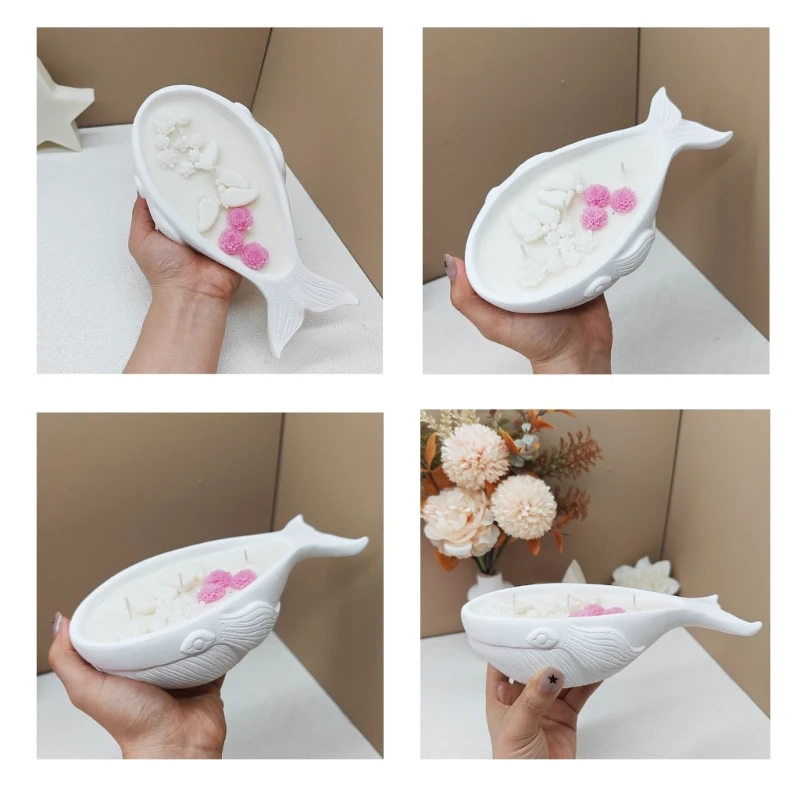 Safe and Portable Stylish Whale Sturdy Silicone Mold Craft Supplies for Making Decorative Stylish Cups Dropship