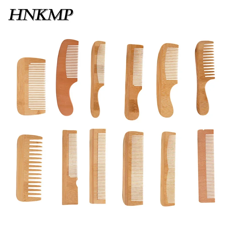 

Anti-Static Long Handle Bamboo Wooden Hair Comb Hotels Disposable Comb Hairdressing Styling Tools Barber Hair Brush Accessories