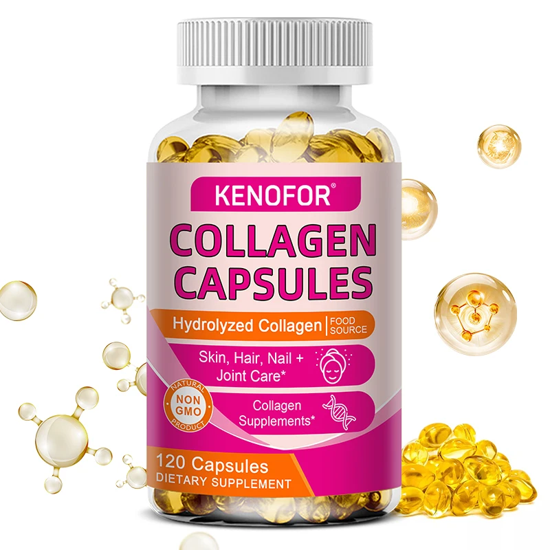 

Hydrolyzed Collagen Capsules, Antioxidant, Support Skin Flexibility, Healthy Hair, Joint, Bone & Nails, Daily Body Wellness