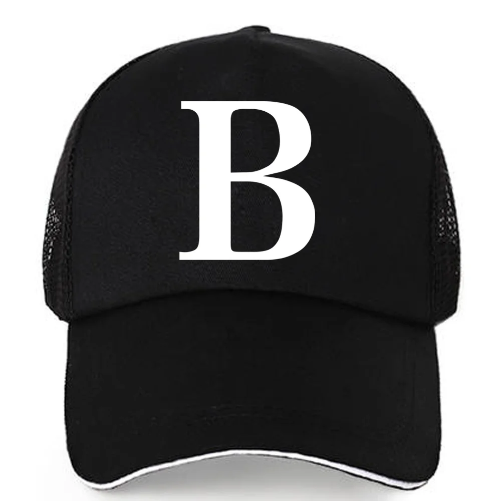 White Letter Mesh Caps Hats Summer Baseball Cap for Men Women Snapback Hats Casual Adjustable Black Hip Hop Caps Dad Casquette