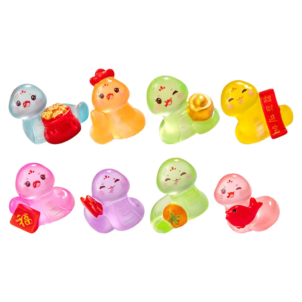 

Micro Landscape Snake Ornaments Car Dashboard Decorations Chinese New Year Desk