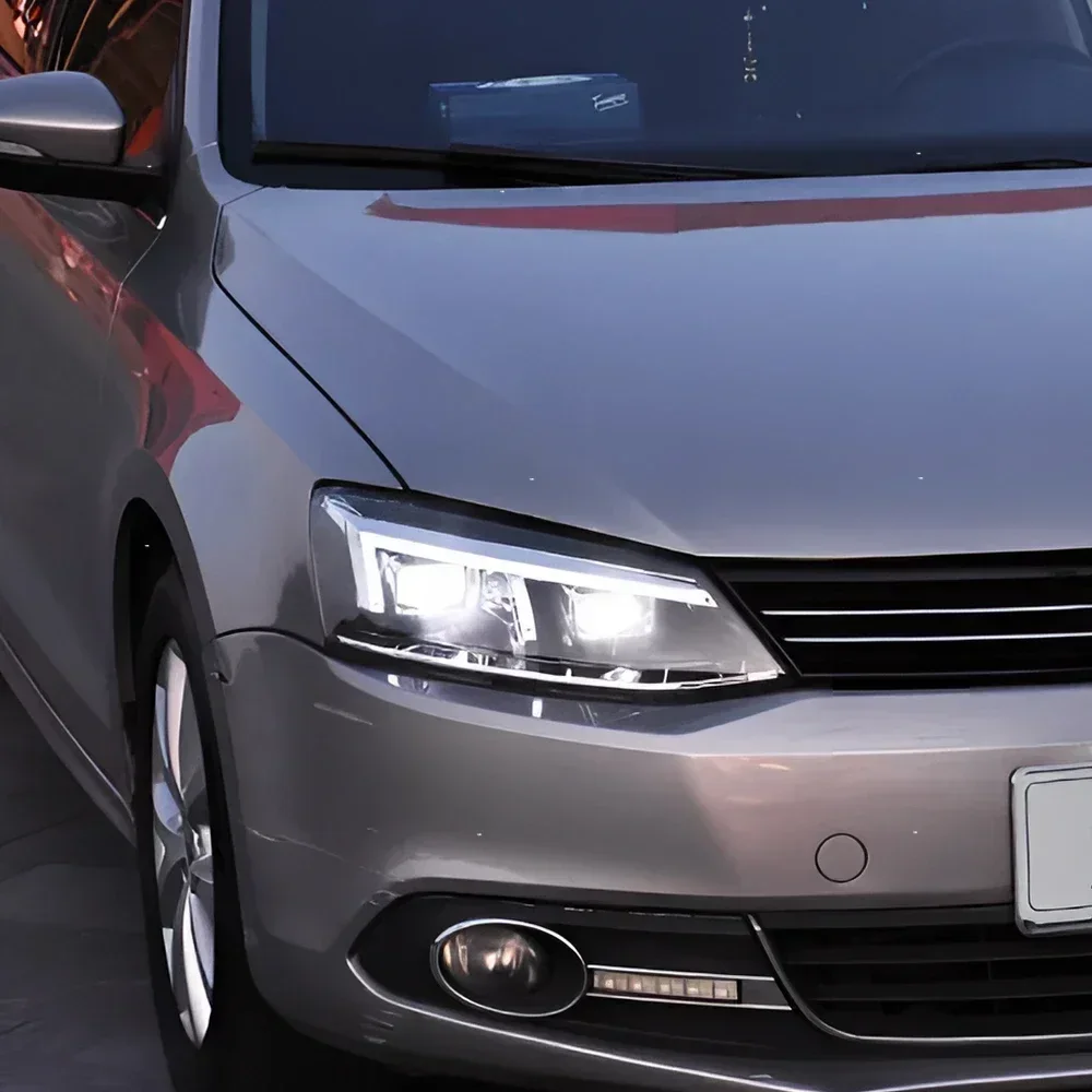 ل VW جيتا ساجيتار 2012-2018 LED مجموعة مصابيح أمامية للسيارات ترقية R8 تصميم العارض عدسة سيارة إضاءة أمامية اكسسوارات الإضاءة #2