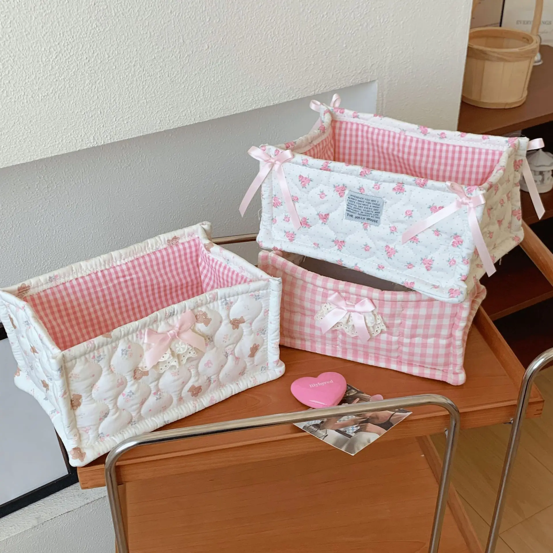 Baby Diaper Storage Basket Foldable Newborn Nappy Storage Organizer Cosmetics Snacks Miscellaneous Items Sorting Bag