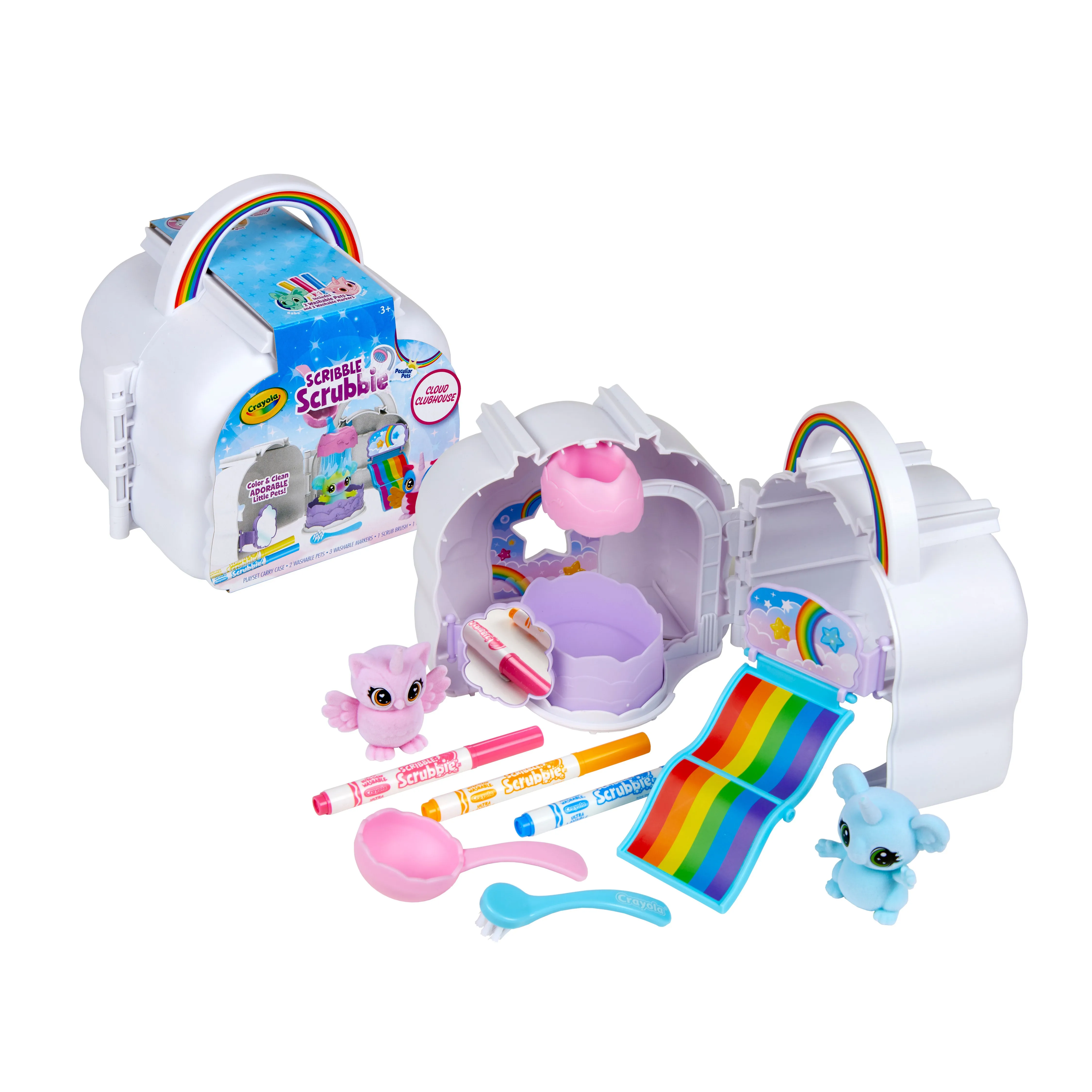 Crayola Scribble Scrubbie Cloud Playset, giocattolo per bambini, regalo, età 3, 4, 5, 6