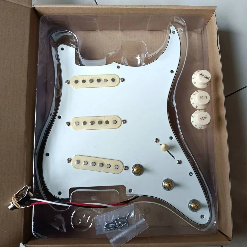 

Prewired Loaded Pickguard With Coil Splitting SSS Alnico5 Pickups Set For ST Electric Guitar