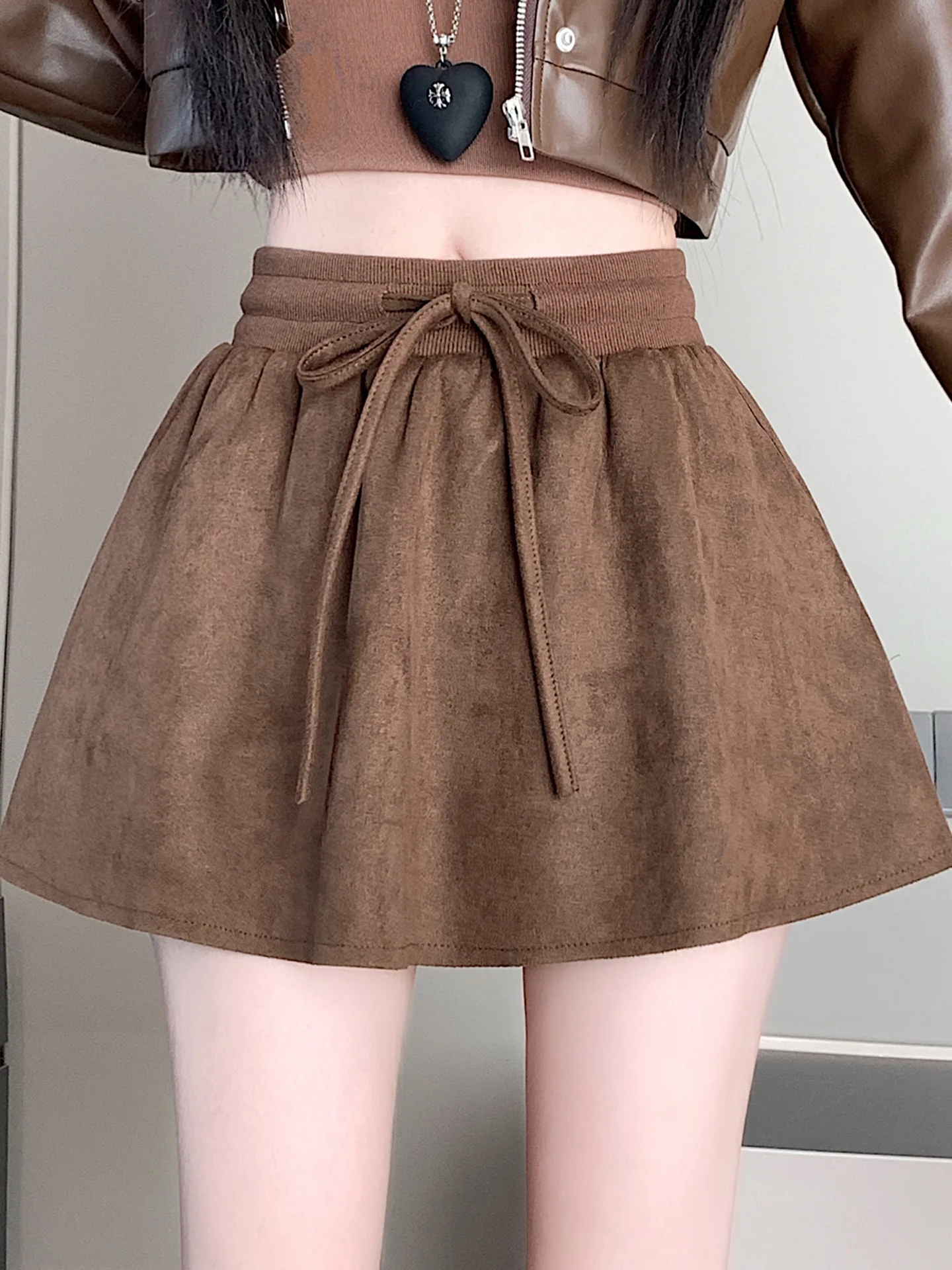 

Американская ретро-юбка макси для женщин с эластичным поясом на шнурке, пышная, А-силуэта, с защитой от сползания, для повседневной носки