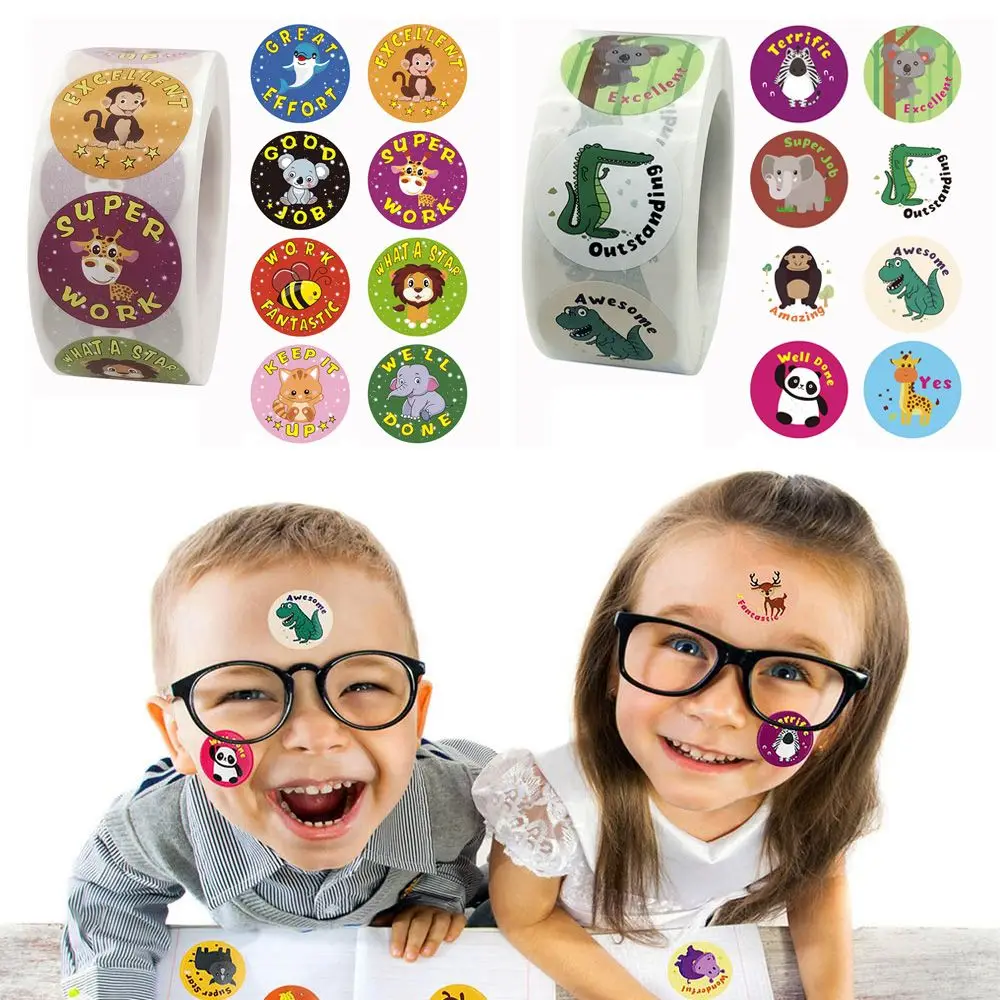 schattige kleine klasse beloningen voor studenten labels leraarbenodigdheden stickervellen beloningsstickers schoolbenodigdheden