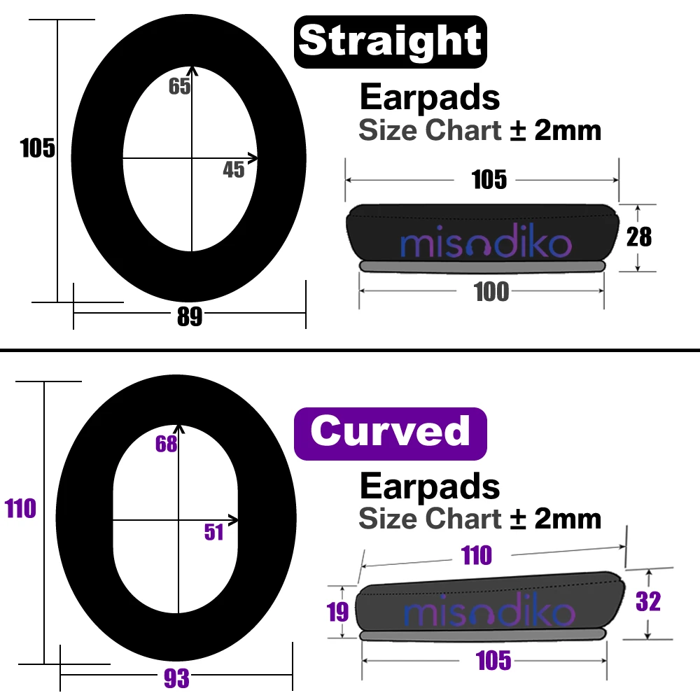 misodiko Earpads/ Headband Pad Replacement for HyperX Cloud (CloudX) Stinger Core Wireless/ 7.1 Gaming Headset