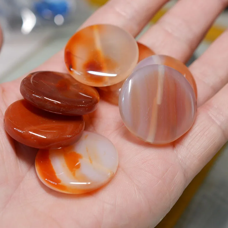 

40mm Natural stone Agates Pendants pendant large round hole crystal make women jewelry Diy fashion necklace gift