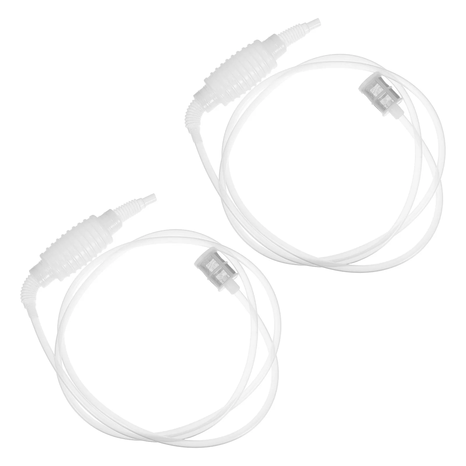 

2Pcs Hand Siphon Pump Oil Transfer Tubes Clear Hose Fuel Water Transfer Filter Screen Fast Flow Manual Pump