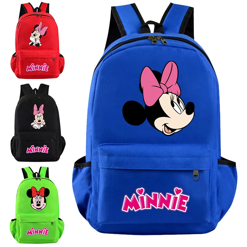 Anime Mickey Mouse Backpack Boy Girl Student Teen Hildren Knapsack Women Minnie Mochilas Cartoon Bookbag Back To School Rucksack