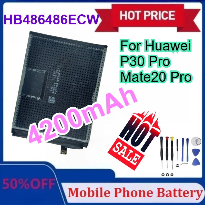 

HB486486ECW 4200mAh Phone Battery for Huawei P30 Pro/ Mate20 Pro Replacement with Tools High-Capacity Batteries