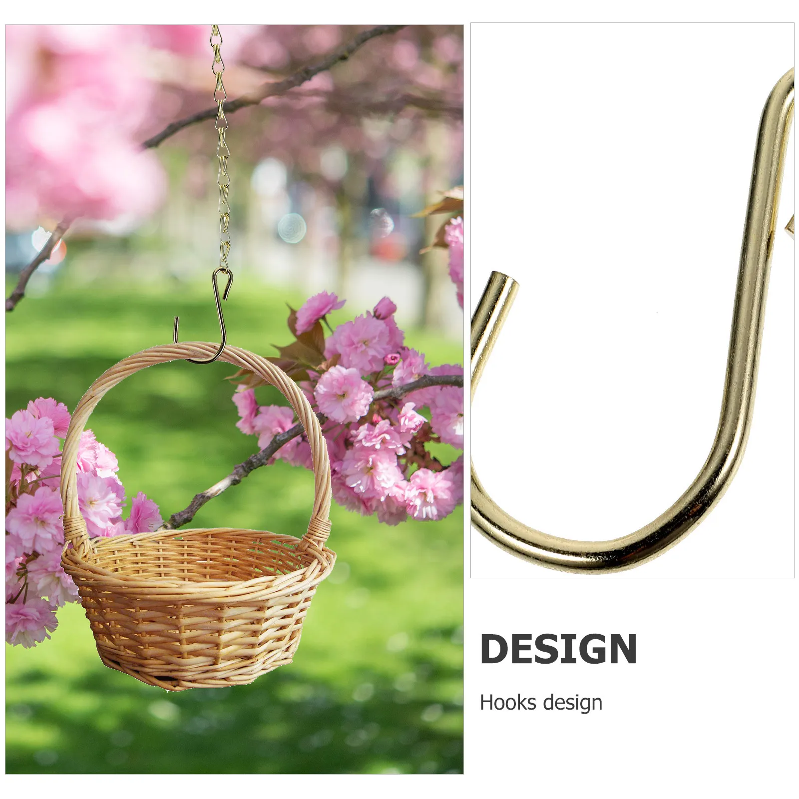 10Pcs Flower Basket Chain Planter Chain Durable Iron Material Wide Range Uses Easy Installation Home Decor Hanging Basket Chains - Image 4