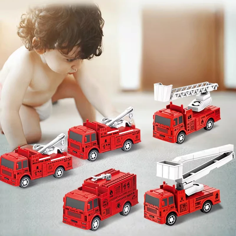 1Pcs Kids Toy Car Inertia Sanitation Truck Models Pull Back Engineering Vehicle Boys Toys For Children Ideal Gifts For Boys Kids