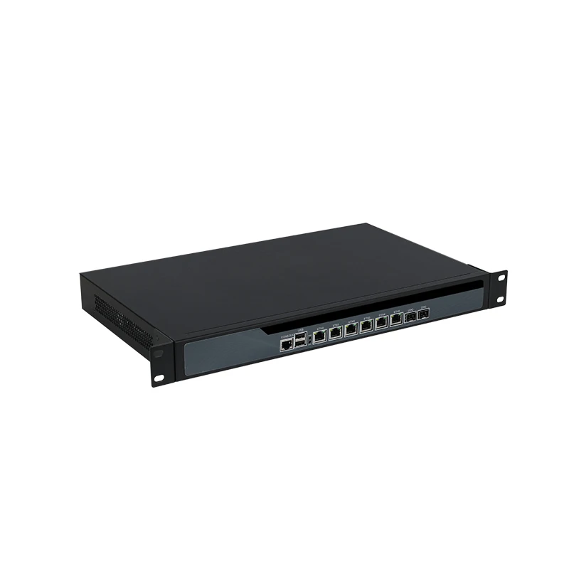 1U Rack Firewall Appliance Network Server Intel Celeron 3865U J6412 Processor 6x Ethernet 2x SFP Customize Logo