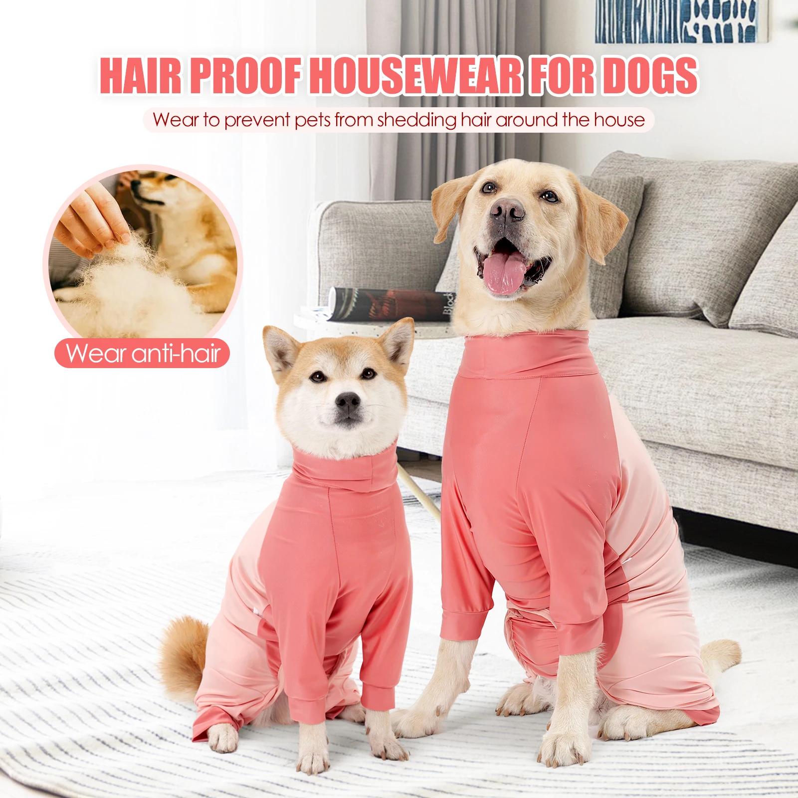 Dog Four-Legged Pajamas Pet Dog Jumpsuit Anti-hair Loss Cotton Clothing Pajamas for Small Medium Large Dogs Pet Care Clothing