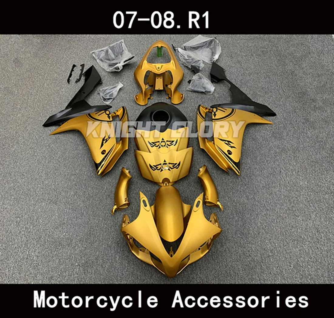 

Motorcycle complete set parts, suitable for YZF-R1M, R1 2007 2008 models. Body cover kit. High-quality ABS injection components.