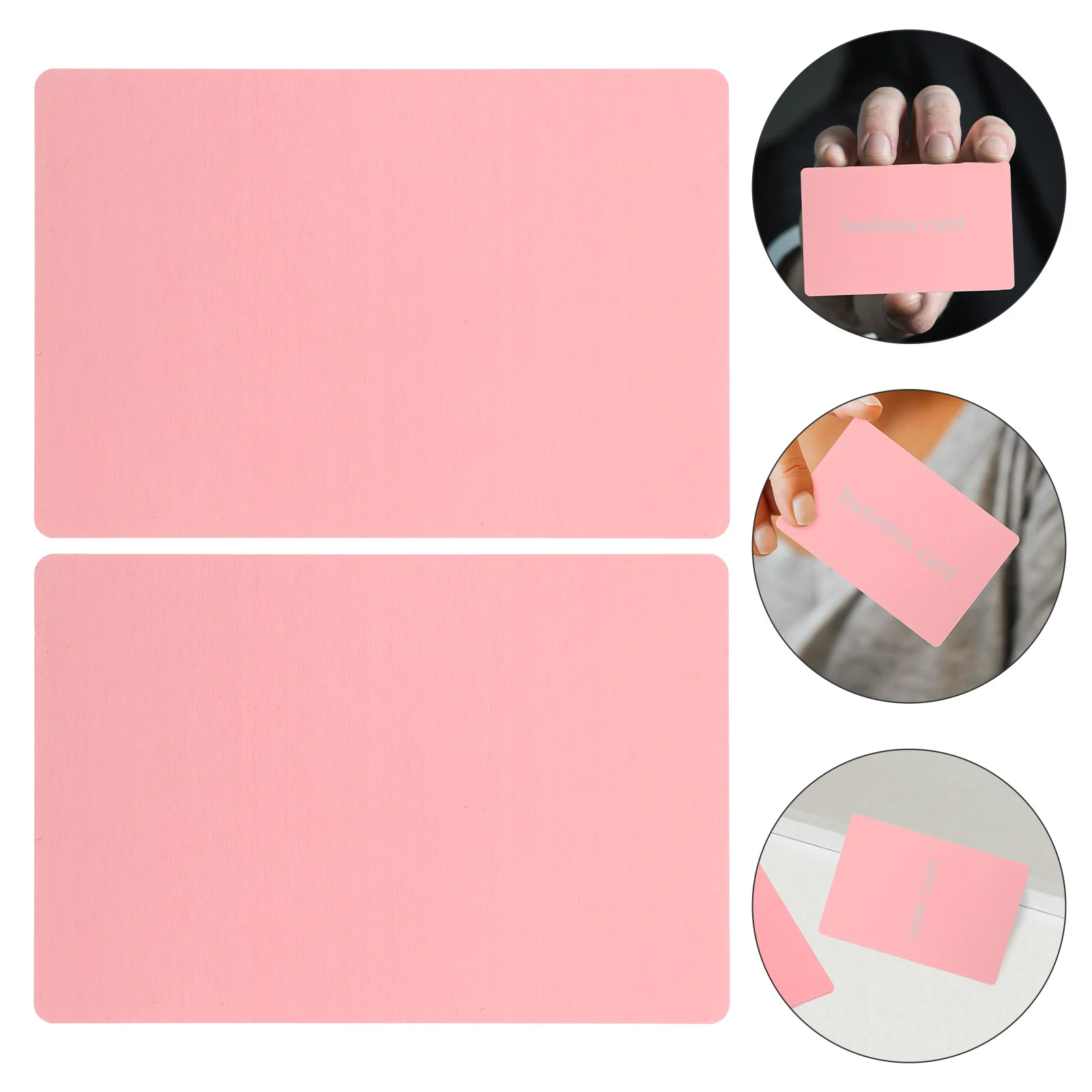 

50Pcs Metal Business Cards Blank Aluminum DIY Crafting Needs Engraved Cards Smooth Metal Business Card Engraving Blanks Products