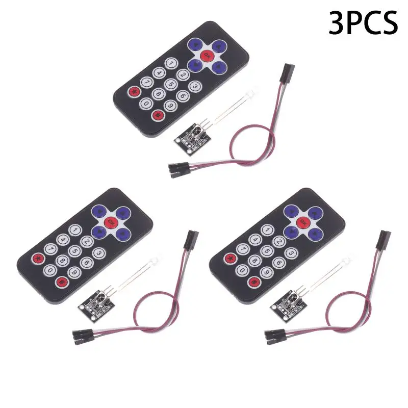 Hot Sale HX1838 Infrared IR Wireless Remote Control Module Kit DIY Kit Ultra-thin Wireless IR Receiver Module For Arduino