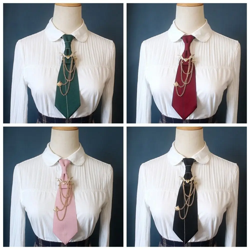 Fashion Polyester JK Collar Pin Preppy Style Casual Uniform Collar Clip No Tie Needed Neck Ornament JK Uniform Wear