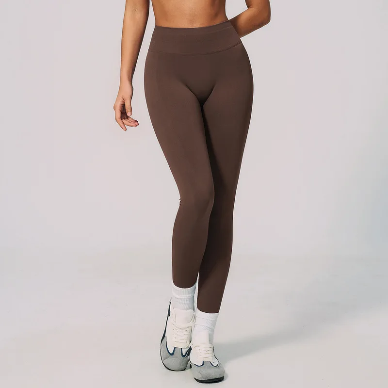 2026 New Seamless High Waist Yoga Leggings Breathable Sports Leggings Workout Gym Clothing Tight-fitting Quick Dry Capri Pants