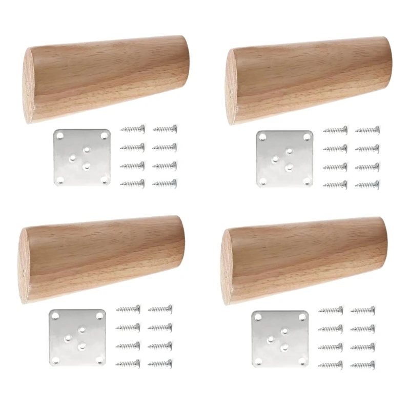 4 pezzi rinforzo per gambe da tavolo in legno massello, staffe stabilizzanti per sedie da scrivania